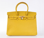 Hermes Birkin 35CM togo leather in Yellow with Gold hardware H35BJYG