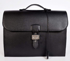 Hermes Sac Depeche 38cm Briefcase Clemence Black H668
