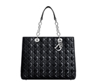 Dior Soft shopping bag in black leather CAL44956