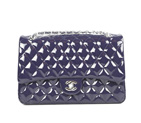 New Chanel Patent Cow Leather handbags 1113 Violet 1113