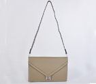 Hermes Liddy Bag clemence leather in Dark Grey with Silver hardware 1038
