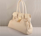 Miu Miu Calf Leather Tote Bags 90331 Rice White 90331