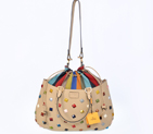 Fendi Borsa Multi-Color Studded Satchel F8099L