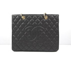 Chanel Handbags Black Caviar Leather with Gold Hardware 50995 A50995