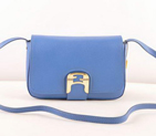 Fendi Chameleon Classic Saffiiano Leather Small Shoulder Bag 2541 Blue 2541