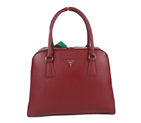 Prada Saffiano Leather Medium Tote Bag BL5018 Wine BL5018