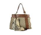 'smilla' tote with removable fur tails and bamboo 269926 FQX2Z 2367