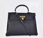 Hermes kelly 35CM togo leather in Black with Gold hardware K35TBG