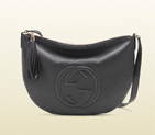 gucci soho black leather messenger bag 295175 A7M0G 1000