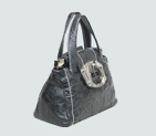 Miu Miu Shiny Leather Tote Flap Bags 90280 Black 90280