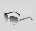 medium square sunglasses with interlocking G detai 238134 I3121 9003