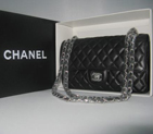 Chanel Black color with Silver chain A1112BS
