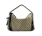 'bella' medium hobo with woven leather bow, bamboo 269949 FWCGG 8499