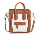 Celine Luggage Mini 165213MBA in Original Leather White Apricot 3309