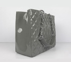Chanel Handbags Gray Patent Leather with Silver Hardware 50995 A50995