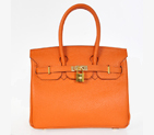 Hermes Birkin 25CM clemence leather in Orange with Gold hardware H25LSOG