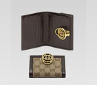 mini flap french wallet with interlocking G detail 224227 FTAQT 9643