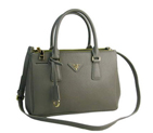 Prada Classic Saffiano Leather Medium Tote Bag BN1801 Light Grey BN1801