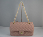 Chanel Pink color with Gold chain A1112PG