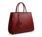 Fendi 2Jours Original Leather Tote Bag F2552M Wine F2552M