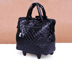 Chanel CoCo Cocoon Quilted Nylon Trolley A47205 Black A47205