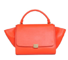 Fashion Celine Trapeze Bags Calf Leather C008 Light Red C008