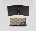 money clip wallet with interlocking G ornament 181678 FAFXN 9569