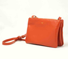 Celine Fashion Lambskin Shoulder Bag 8822 Orange 8822