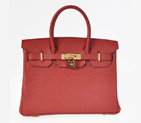 Hermes Birkin 30CM togo leather in Purplish red with Gold hardware H30BJPRG