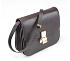 Celine Cow Leather Handbag 80077 Dark Coffee 80077