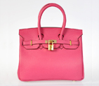 Hermes Birkin 25CM clemence leather in Peach with Gold hardware H25LSPG