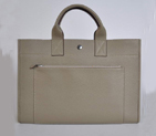 Hermes Briefcase 40CM Bag Clemence Leather Grey H100