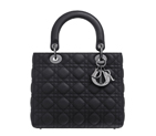 Black matt leather Lady Dior bag M0550BVMC M900