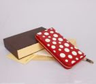 Louis Vuitton Monogram Vernis Dots Zippy Wallet M60017 Red M60017