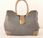 Fendi 2jours Horsehair Tote Bag F2546 Grey F2546