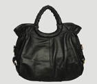 Miu Miu Nappa Leather Tote Bag 9085 Black 9085
