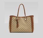 'bella' medium tote with woven leather bow, bamboo 269945 FWCGG 8526