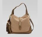 'new jackie' medium shoulder bag with hand stitchi 246907 FXOBG 8555
