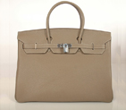 Hermes Birkin togo leather 40CM togo in Dark Grey with Silver hardware H40BJDGS
