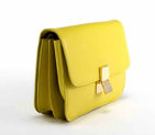 Celine Classic Box Large Flap Bag Yellow 80077