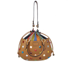 Fendi Borsa Multi-Color Studded Satchel F8099S