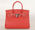 Hermes Birkin togo leather 30CM togo in Flame with Silver hardware H30BJFS