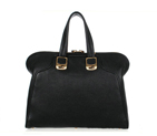 Fendi Large Chameleon Calfskin Top Zip Tote Bag F8812 Black F8812