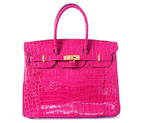 Hermes Birkin 35CM Crocodile leather in Light Peach with Gold hardware H35