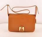 Fendi Chameleon Classic Saffiiano Leather Medium Shoulder Bag 2539 Tan 2539