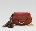 smilla' small shoulder bag with removable fur tail 269927 ANGAT 6365
