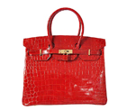 Hermes Birkin 35CM high light Crocodile leather in Flame with Gold hardware H35HLCFG