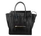 Celine Luggage Medium 1163984LBN in Original Leather Black 3308