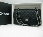 Chanel Black color with Silver chain A1112BS