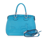 2012 Hermes New Leather Medium Shoulder Bag 0322 middle blue with silver metal 0322